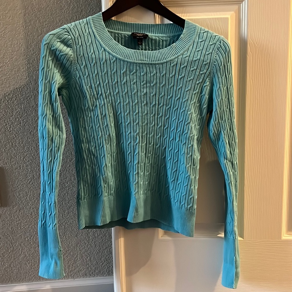 Talbots cable knit sweater, petite small